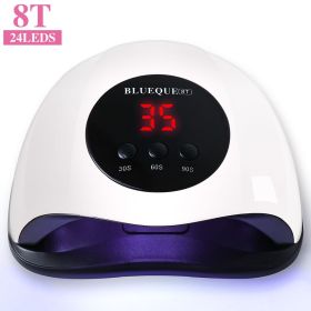 UV Light for Nails, 24LED UV LED Nail Lamp for Gel Polish,Fast Nail Dryer with Automatic Sensor, 3 Timer Setting,Small and Portable (Color: MJD-8T-White-USB)