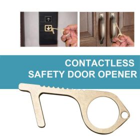 Safe Touch N Go Key Contact Less Tool Assist 2/Pk (Color: Round - Gold)